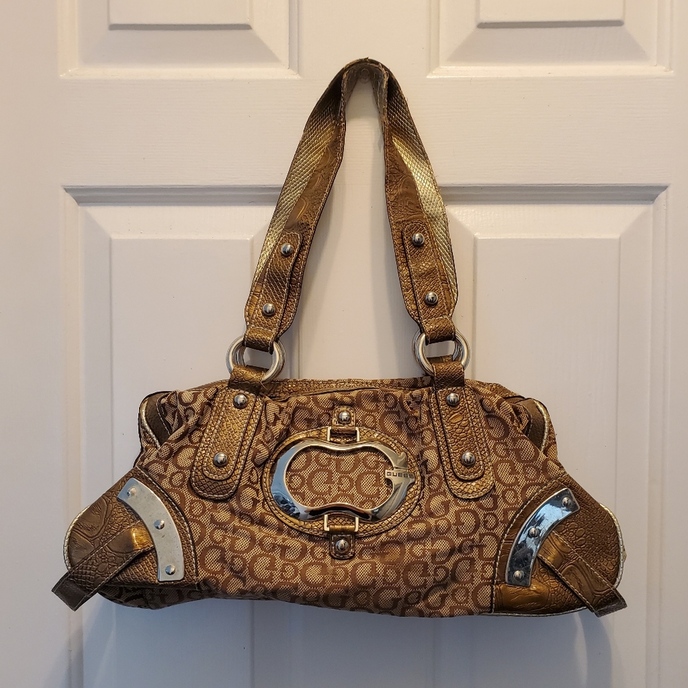 Gold Guess Purse